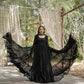 Jyoti Fashion Women's Black Faux Georgette 5 Layer Frill Anarkali Dress with Dupatta | Swadesiicart