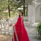 Jyoti Fashion Women's Rani Pink Faux Georgette 5 Layer Frill Anarkali Dress with Dupatta | Swadesiicart