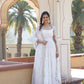 Jyoti Fashion Women's White Faux Georgette Frill Work Partywear Anarkali Dress with Dupatta | Swadesiicart