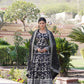 Jyoti Fashion Women's Black Viscose Jacquard with Sequins Embroidered Anarkali Dress with Dupatta | Swadesiicart