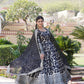 Jyoti Fashion Women's Black Viscose Jacquard with Sequins Embroidered Anarkali Dress with Dupatta | Swadesiicart