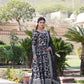 Jyoti Fashion Women's Black Viscose Jacquard with Sequins Embroidered Anarkali Dress with Dupatta | Swadesiicart