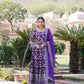 Jyoti Fashion Women's Purple Viscose Jacquard with Sequins Embroidered Anarkali Dress with Dupatta | Swadesiicart