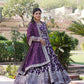 Jyoti Fashion Women's Wine Viscose Jacquard with Sequins Embroidered Anarkali Dress with Dupatta | Swadesiicart
