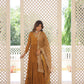 Jyoti Fashion Women's Mustard Faux Georgette Embroidered Partywear Anarkali Dress with Dupatta | Swadesiicart