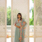 Jyoti Fashion Women's Sky Blue Faux Georgette Sequins Zari Embroidered Anarkali Dress with Dupatta | Swadesiicart