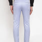 Jainish Men's Blue Tapered Fit Formal Trousers | Swadesiicart