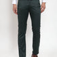 Jainish Men's Olive Tapered Fit Formal Trousers | Swadesiicart