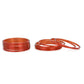 Afast Shining Red Glass Wedding, Party, Daily Use Bangle Set, Set Of 12 - Afast Enterprises