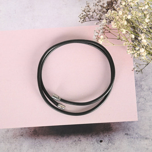 NVR Men Black Wraparound Bracelet - NR Retail-NVR