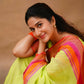 Exclusive Collection Light Green Beautiful Khadi Cotton Handloom Saree - Swadesiicart