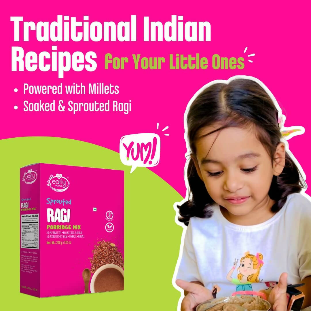 Early Foods Organic Sprouted Ragi Porridge Mix - Swadesiicart