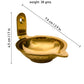 Spillbox Gold-Toned Brass Akdam Deewar Round Pooja Essential | Swadesiicart