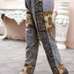 Blue Rayon Paisley & Floral Printed Top with Matching Bottom - Eesha - Swadesiicart