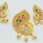 Multicolor AD Peacock Beautiful Pendant Set