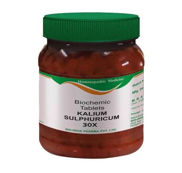 Bio India Homeopathy Kalium Sulphuricum Biochemic Tablets | Swadesiicart