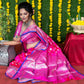Jyoti Fashion Women's Pink Soft Handloom Silk Zari Woven Saree with Blouse | Swadesiicart