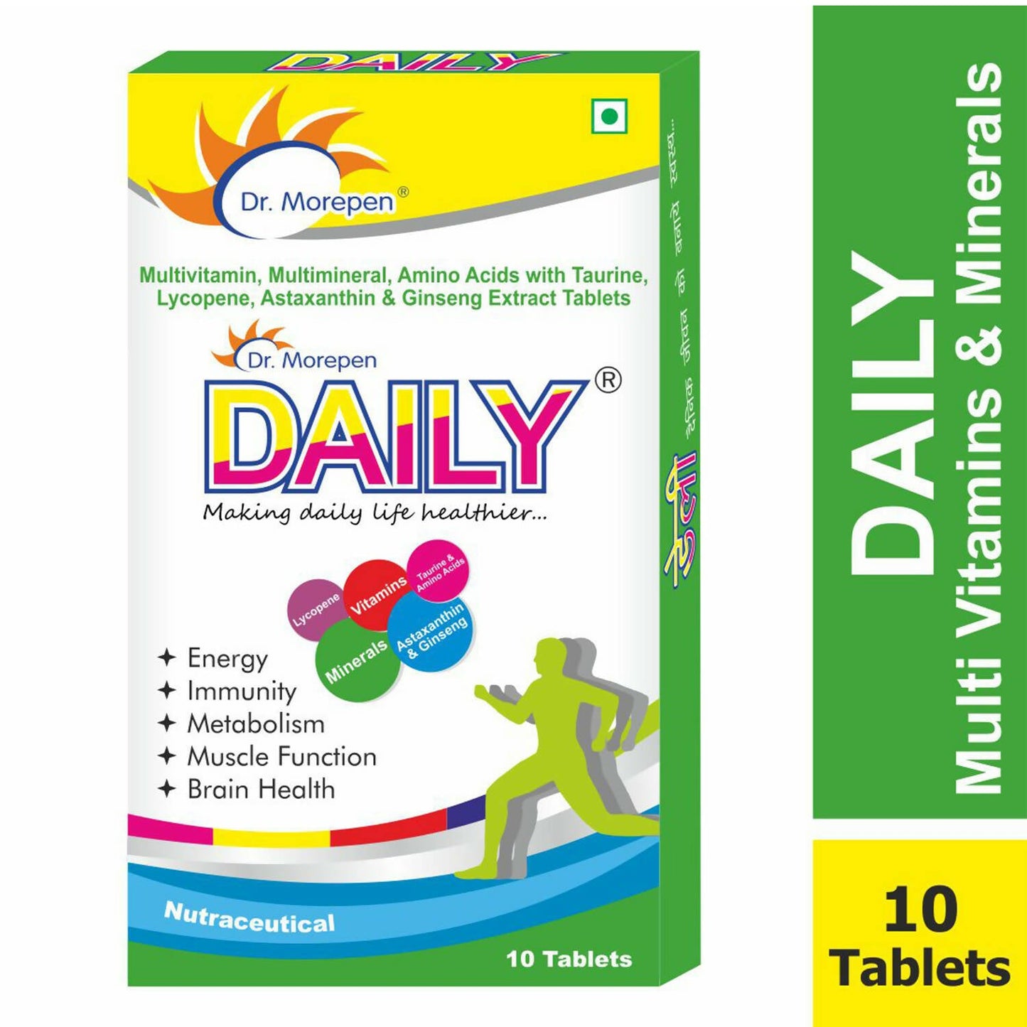 Dr. Morepen Daily Multivitamin Tablets for Women & Men, Multivitamins & Minerals Supplement - Swadesiicart