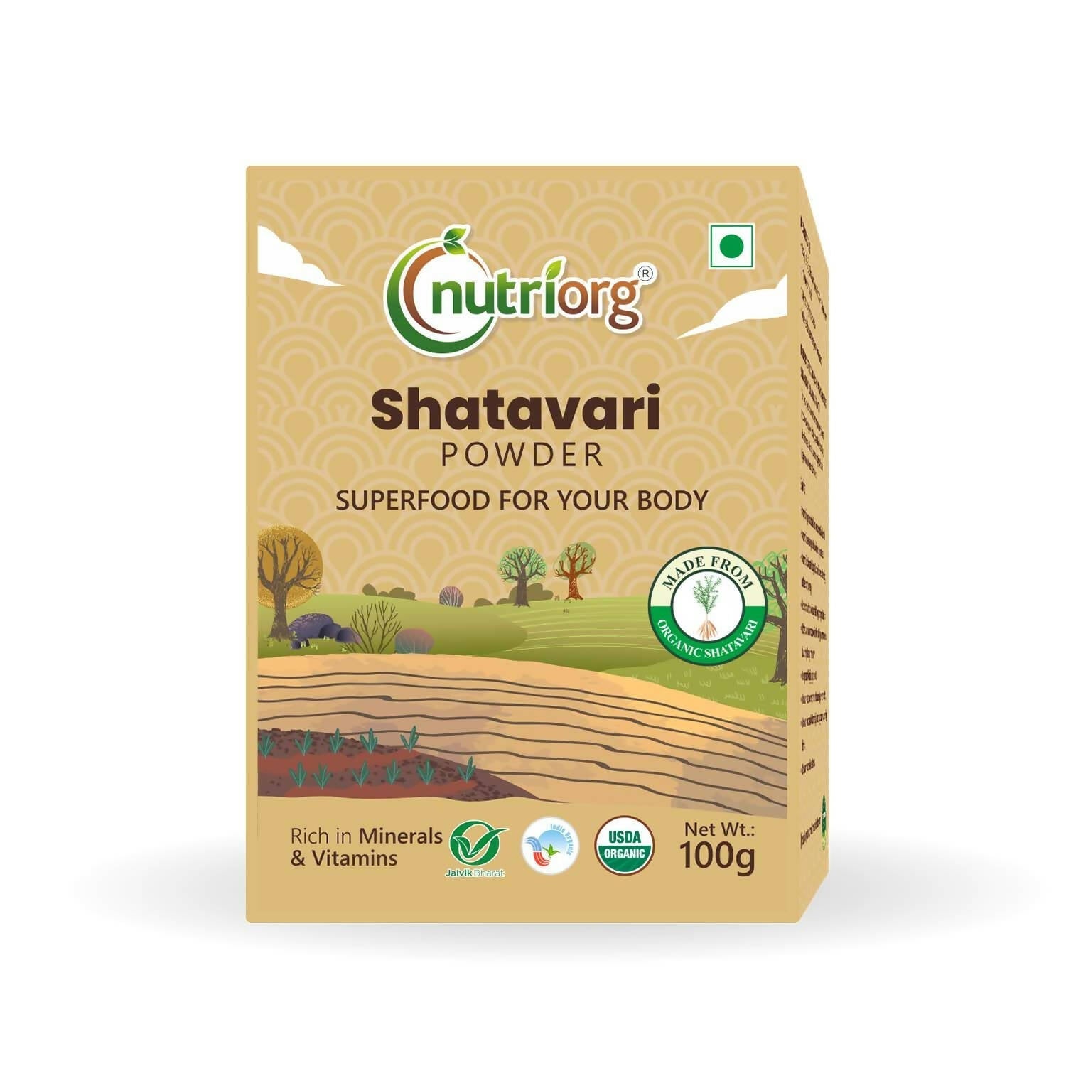 Nutriorg Certified Organic Shatavari Powder - Altcheeni