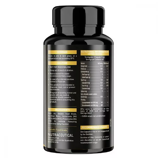 MuscleBlaze Omega 3 Fish Oil Gold Capsules | Swadesiicart