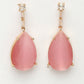 NVR Women's Rose Gold Artificial Stones Studded Handcrafted Jewellery Set - Swadesiicart