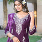 BulBul Pooja Rayon Purple Kurta Set with Dupatta - Swadesiicart