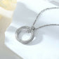 Cauer Elegant 14K White Gold Plated Moissanite Pendant Necklace | Swadesiicart