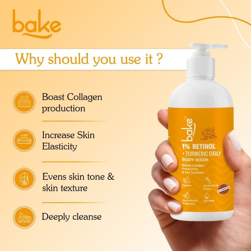 Bake 1% Turmeric Body Wash | Swadesiicart