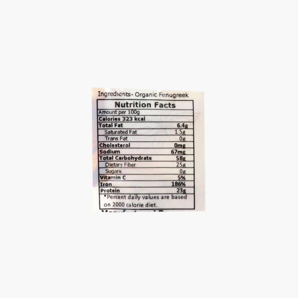 El World Organic Fenugreek Seeds - Swadesiicart