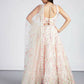 House of Panchhi Cream Net Sequins And Thread Embroidery Lehenga Choli & Dupatta | Swadesiicart