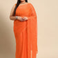 Ahalyaa Women's Traditional wear Saree - Orange | Swadesiicart