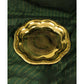 Spillbox Gold-Toned Brass Engraved Zig Zag Thali Pooja Essential | Swadesiicart