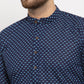 Jompers Men Blue Cotton Printed Kurta Only | Swadesiicart