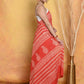 Very Much Indian Handblock Printed Cotton Saree With Natural Dyes - Orange | Swadesiicart
