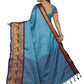 Vamika Banarasi Silk Blue Weaving Saree | Swadesiicart