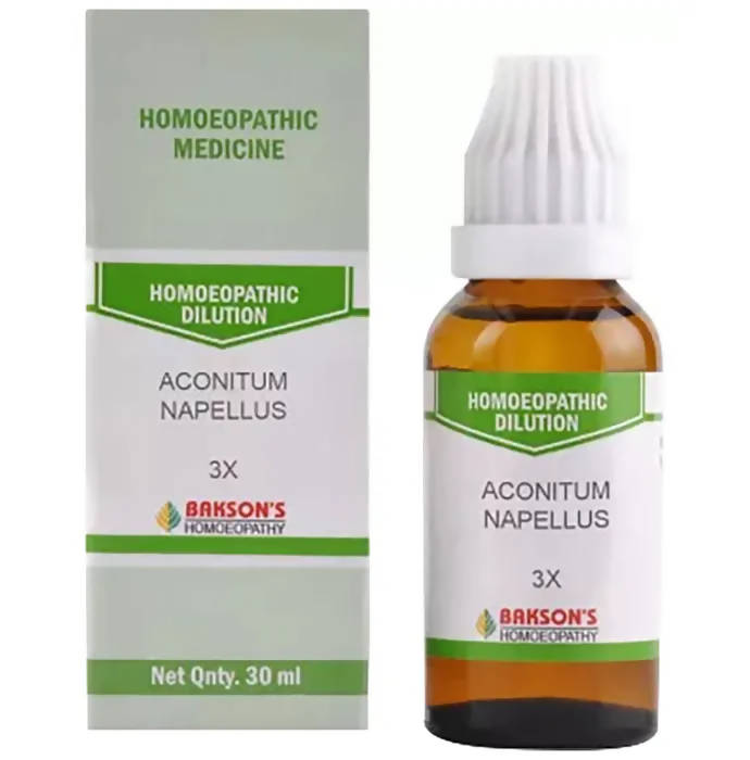 Bakson's Homeopathy Aconitum Napellus Dilution | Swadesiicart