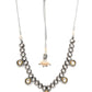 Dual Tone Kundan Neckpiece (silver) - Ruby Raang | Swadesiicart
