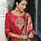 Vaasva Women's Silk Emboidered Solid Pant Set & Digital Printed Dupatta | Swadesiicart