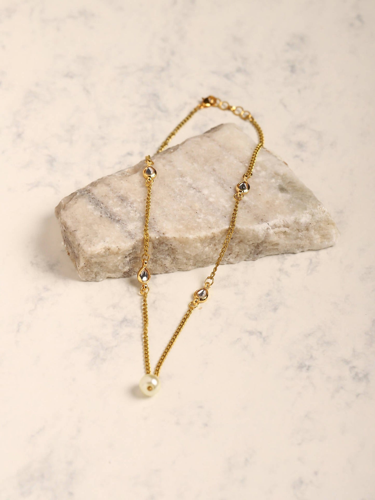 Women's Gold-Polished Chain - Ruby Raang | Swadesiicart