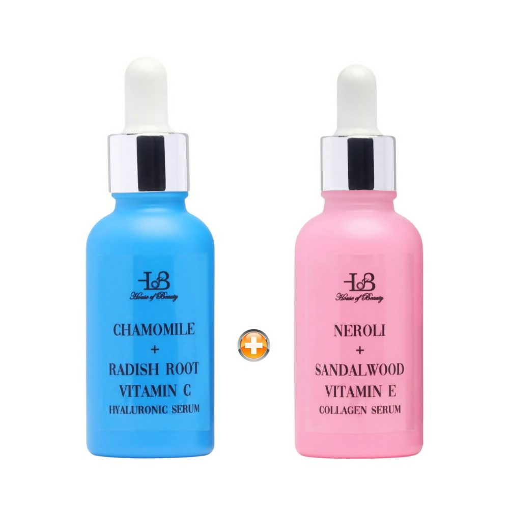 House of Beauty Am + Pm Pack - Collagen + Hyaluronic Serum - Swadesiicart