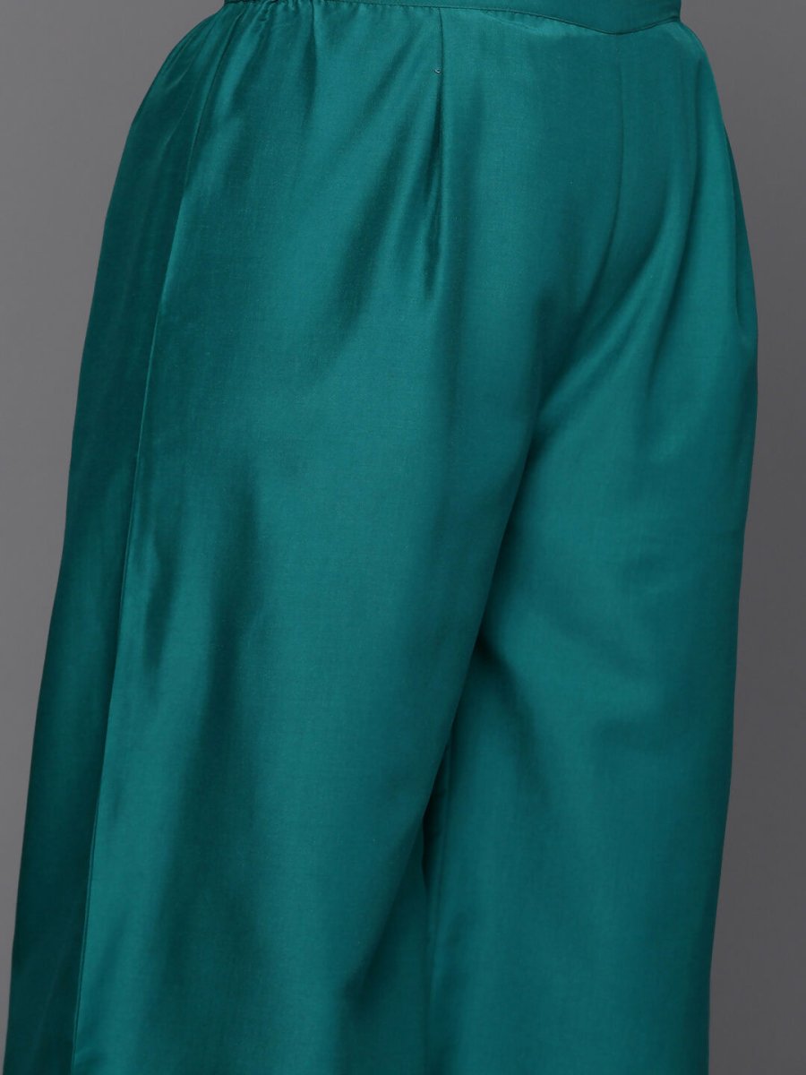 Ahalyaa Women's Traditional wear Kurta Set - Sea Green | Swadesiicart