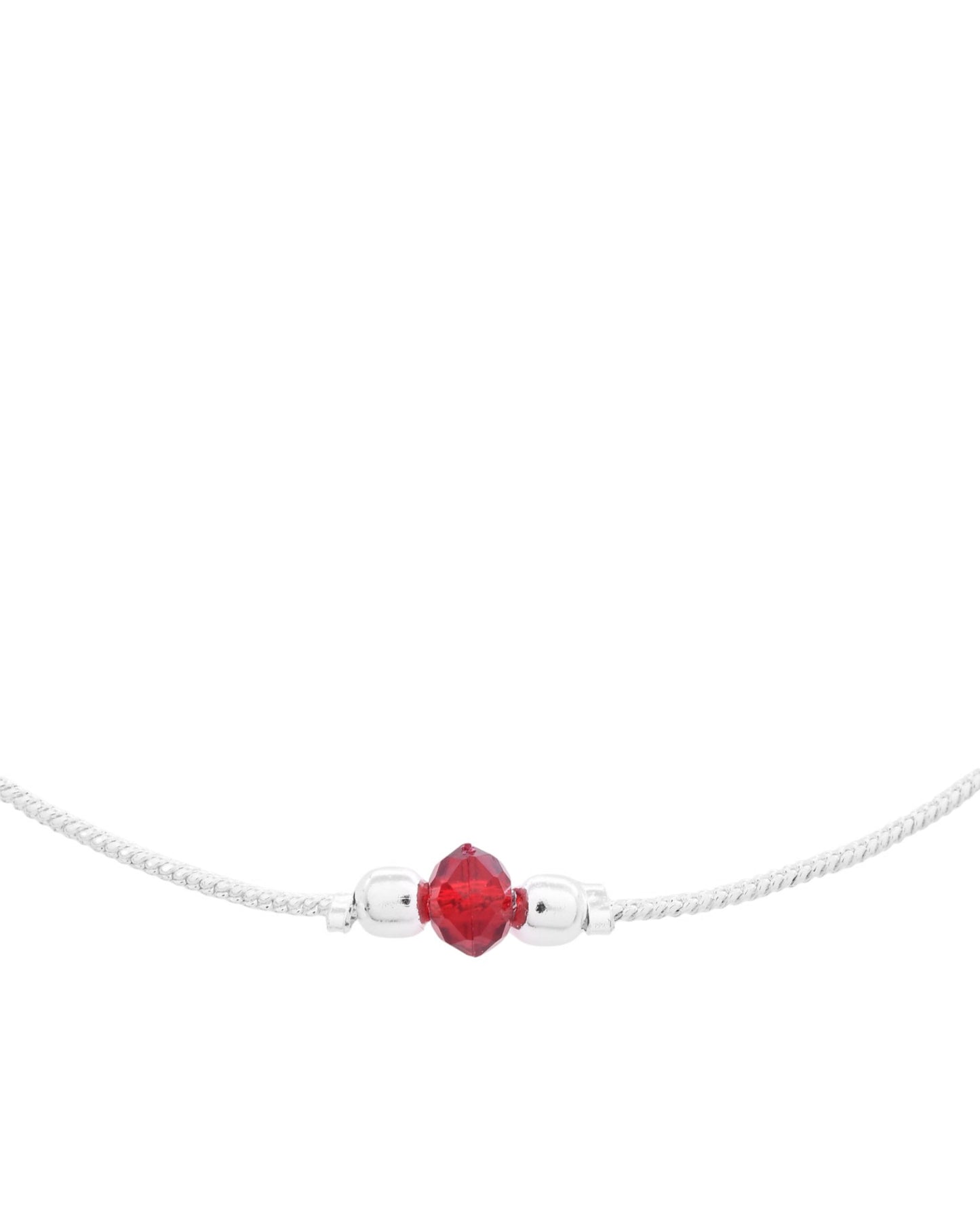 Jewels Nest Elegant Sterling Silver Designer Anklet – Adjustable & Trendy | Swadesiicart