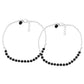 Jewels Nest Elegant Silver-Plated Black Bead Anklet – Traditional & Trendy | Swadesiicart