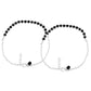 Jewels Nest Elegant Silver-Plated Black Bead Anklet – Traditional & Trendy | Swadesiicart