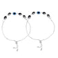 Jewels Nest Stylish Oxidized Silver & Blue Beaded Anklet – Elegant & Trendy | Swadesiicart