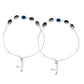 Jewels Nest Stylish Oxidized Silver & Blue Beaded Anklet – Elegant & Trendy | Swadesiicart