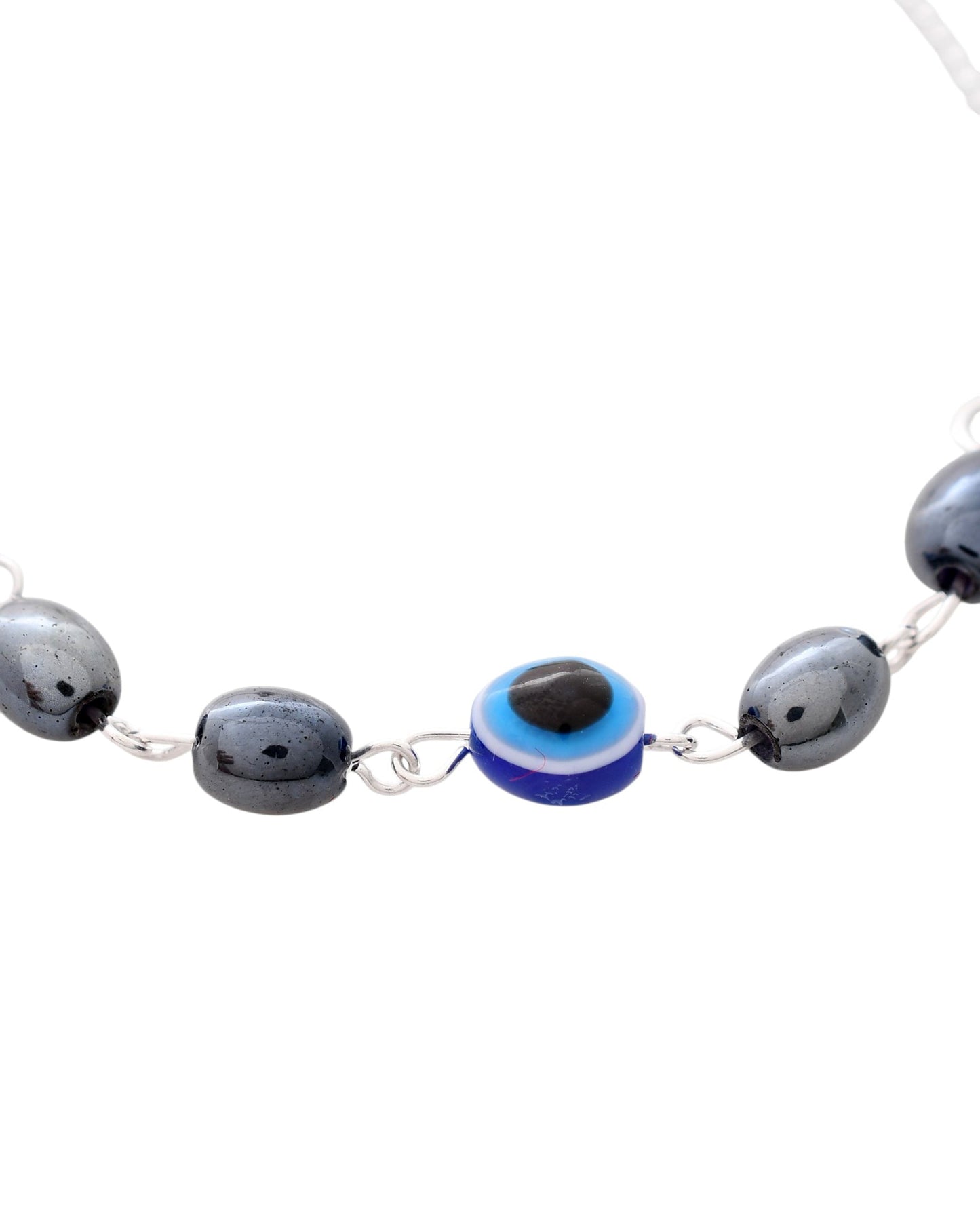 Jewels Nest Stylish Oxidized Silver & Blue Beaded Anklet – Elegant & Trendy | Swadesiicart
