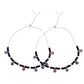Jewels Nest Traditional Silver-Plated Black Beaded Anklet with Floral Charms | Swadesiicart