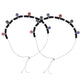 Jewels Nest Traditional Silver-Plated Black Beaded Anklet with Floral Charms | Swadesiicart