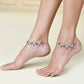 Jewels Nest Stylish Silver-Plated Designer Anklet | Swadesiicart